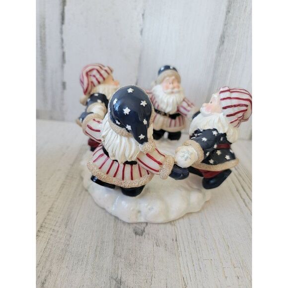 Home interior 2002 Santa Claus ceramic home decor candle holder - Picture 4 of 6